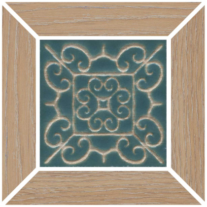 Вставка Тровазо наборный бежевый матовый 13x13x0,9