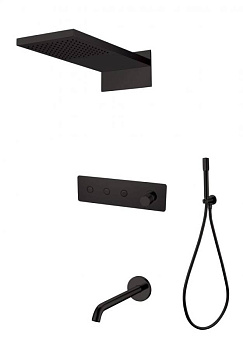Душевая система с изливом Boheme Fusion Black Душевая система с изливом Boheme Fusion Black