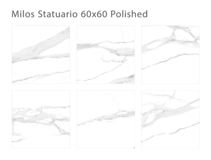 Керамогранит MILOS STATUARIO 60x60 POLISHED, Oasis Керамогранит MILOS STATUARIO 60x60 POLISHED, Oasis
