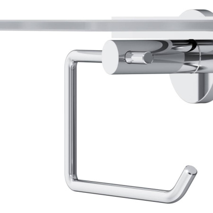 A85A341500 X-Joy, Держатель для туалетной бумаги с полкой, хром A85A341500 X-Joy, Держатель для туалетной бумаги с полкой, хром