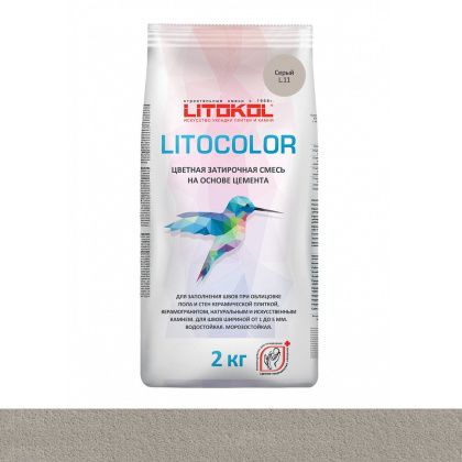 Затирка цементная LITOCOLOR L.11 серый Затирка цементная LITOCOLOR L.11 серый