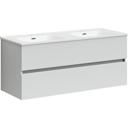 Тумба подвесная SANCOS Urban 1190х450х550, c двумя ящиками оснащенными доводчиками, белый глянец , арт. UR120-2W Тумба подвесная SANCOS Urban 1190х450х550, c двумя ящиками оснащенными доводчиками, белый глянец , арт. UR120-2W