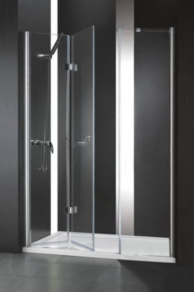 Душевая дверь ELENA-W-BS-13-30+50/50-P-Cr-L Условные размеры, мм:1300х1950 Габариты с диапазоном регулировок, мм:(1285-1325)х1950 