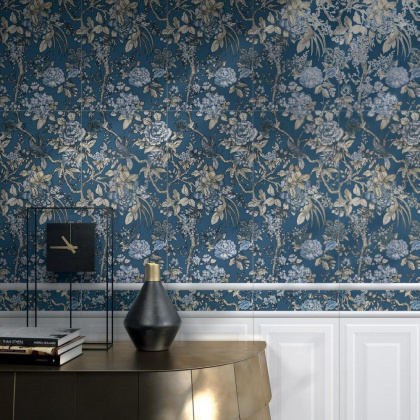 Бордюр VT\C491\11037R Жардим Синий/Голубой (30см*7,2см*9мм) (20шт/0,432м2) Флора 3, шт