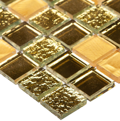 Стеклянная мозаика, Mix Gold 15x15, Metal Стеклянная мозаика, Mix Gold 15x15, Metal