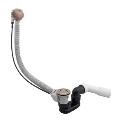 Сифон для ванны и душевого поддона Omnires TK104-1.25+64-SBR, античная медь Сифон для ванны и душевого поддона Omnires TK104-1.25+64-SBR, античная медь