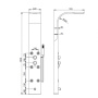 Душевая панель RGW Shower Panels SP-03 21140103-10 Матовый хром Душевая панель RGW Shower Panels SP-03 21140103-10 Матовый хром