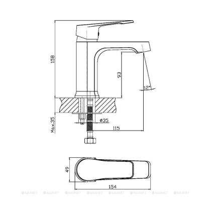 Смеситель для раковины Orange Berti M17-021cr Смеситель для раковины Orange Berti M17-021cr