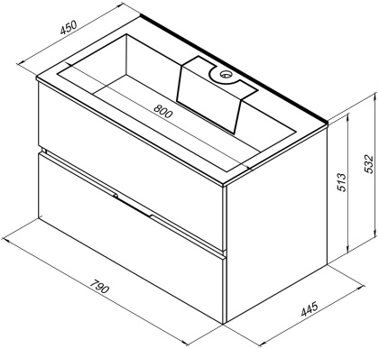 Тумба под раковину Aquanet Алвита 80 белый Тумба под раковину Aquanet Алвита 80 белый