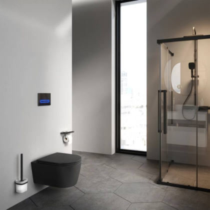 C8F1700MBSC Func подвесной унитаз 49 см FlashClean с сиденьем микролифт, черн мат C8F1700MBSC Func подвесной унитаз 49 см FlashClean с сиденьем микролифт, черн мат