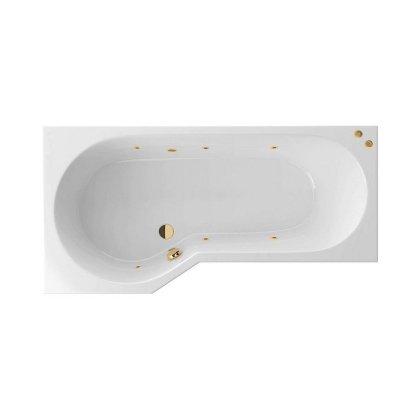 Ванна EXCELLENT Be Spot 160x80 (левая) "SOFT" (золото) Ванна EXCELLENT Be Spot 160x80 (левая) "SOFT" (золото)