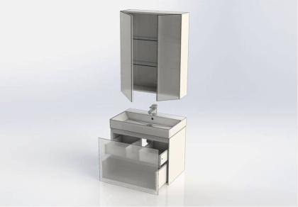 Мебель для ванной Aquanet Нью-Йорк 70 орех Мебель для ванной Aquanet Нью-Йорк 70 орех