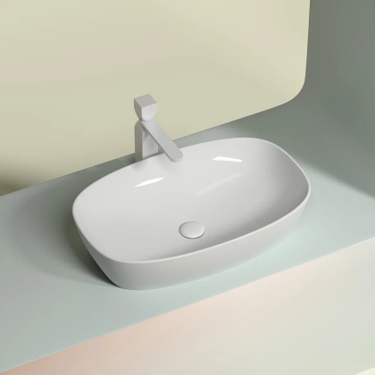 Умывальник чаша накладная овальная Element 600*380*138мм