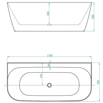 Акриловая ванна Allen Brau Priority 170x78 2.31003.20/CGM белая/цементно-серый, шт Акриловая ванна Allen Brau Priority 170x78 2.31003.20/CGM белая/цементно-серый, шт