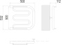 Полотенцесушитель Terminus Фокстрот (1")500х500 Полотенцесушитель Terminus Фокстрот (1")500х500