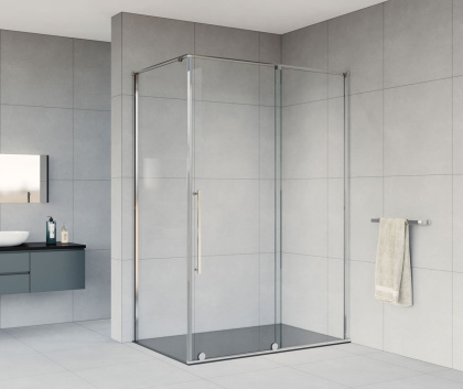 Душевой уголок Arno VSR-1A1014CL, 1400*1000, хром, стекло прозрачное