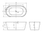Акриловая ванна BELBAGNO BB306-1395 Акриловая ванна BELBAGNO BB306-1395
