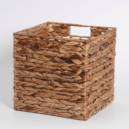 Плетеная корзина Glan, 27х27х27 см, коричневая, WB-660-L