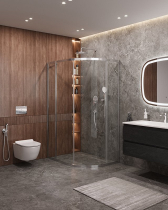 Душевой уголок MOLVENO-RH-1-110/90-P-Cr Условные размеры, мм:1100x900x1950 Габариты с диапазоном регулировок, мм:(1080-1105)x(880-905)х1950 Ширина входа, мм:480  Душевой уголок MOLVENO-RH-1-110/90-P-Cr Условные размеры, мм:1100x900x1950 Габариты с диапазоном регулировок, мм:(1080-1105)x(880-905)х1950 Ширина входа, мм:480