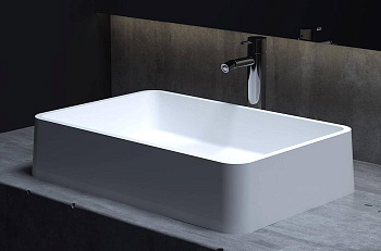 Раковина Salini GLORIA 307 1102207M S-Stone покраска по RAL полностью, накладная, матовая 1102207MRF