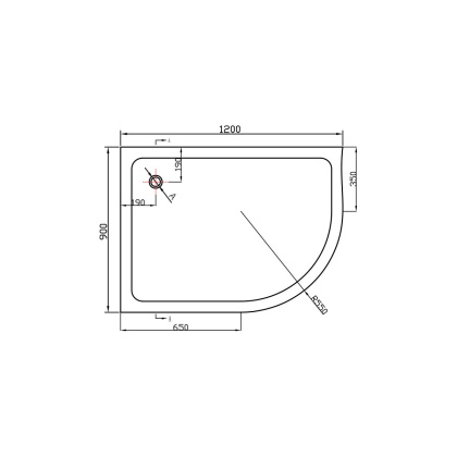 Поддон для душа акриловый VST-2AJ-1290L, 1200*900*135, сифон Ф90 с гидрозатвором Поддон для душа акриловый VST-2AJ-1290L, 1200*900*135, сифон Ф90 с гидрозатвором