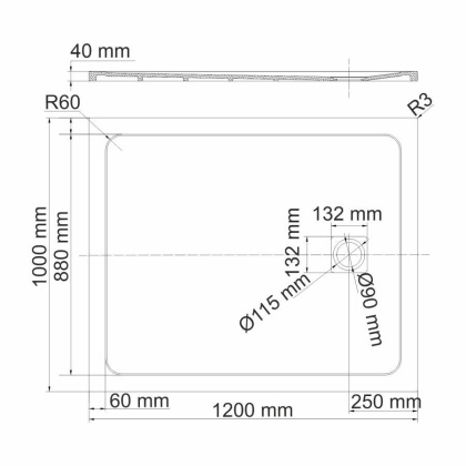 Neime 19T10 Душевой поддон Wasserkraft Neime 19T10 Душевой поддон Wasserkraft