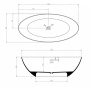 Ванна из литьевого мрамора Abber Stein 160х75 AS9625-1.6