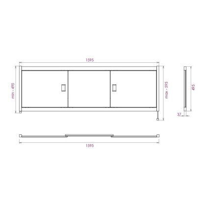 Экран под ванну Onika Монако 160 белый