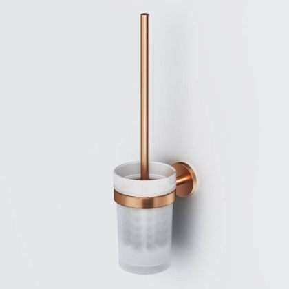 Стойка с туалетной щеткой, розовое золото A85A33344