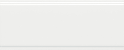 Бордюр Флориан белый матовый обрезной 30x12x1,3