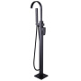 Смеситель ABBER Wasserfall AF8615B напольный, черный матовый Смеситель ABBER Wasserfall AF8615B напольный, черный матовый