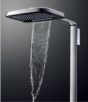 TESORO-F-CD-01 Душевая стойка со смесителем для верхнего и ручного душа TESORO-F-CD-01 Душевая стойка со смесителем для верхнего и ручного душа