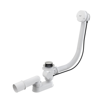 Сифон для ванны автомат комплект, белый Сифон для ванны автомат комплект, белый