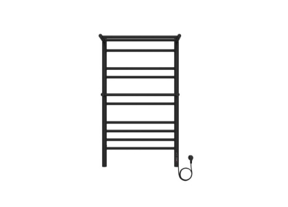 Полотенцесушитель электрический Aquatek (Акватек) Альфа П10 500х900 мм, с полкой, черный муар, подключение скрытое к сети электропитания / электропровод с вилкой, с терморегулятором и таймером quick touch, нержавеющая сталь AISI 201, гарантия 5 лет Полотенцесушитель электрический Aquatek (Акватек) Альфа П10 500х900 мм, с полкой, черный муар, подключение скрытое к сети электропитания / электропровод с вилкой, с терморегулятором и таймером quick touch, нержавеющая сталь AISI 201, гарантия 5 лет