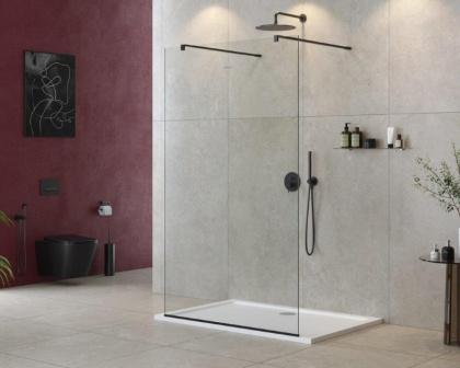 LIBERTA-L-2-80-120-C-Cr Душевая перегородка с возможностью двустороннего входа 800x1200x1950 мм