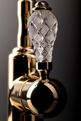 Смеситель для душа VOGUE CRYSTAL, золото_Комплект