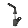 Смеситель для кухни/раковины, с вытяжным изливом, высота излива 17~26 см, длина 14 см, латунь/чёрный