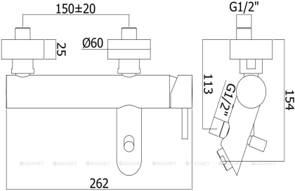 Смеситель для ванны с душем Paffoni Light LIG023CR