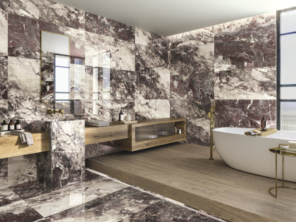 Керамогранит Breccia Viola Pol Rect 60x120 Керамогранит Breccia Viola Pol Rect 60x120