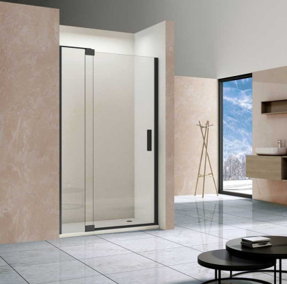 Душевая дверь Extra VDP-1E8090CLB, 800/900, черный, стекло прозрачное 