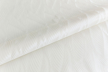 Обои виниловые Трессаж мотив, белый