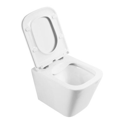 ARDENTE-R Унитаз подвесной безободковый, с сиденьем дюропласт soft close, BB520CHR/SC ARDENTE-R Унитаз подвесной безободковый, с сиденьем дюропласт soft close, BB520CHR/SC