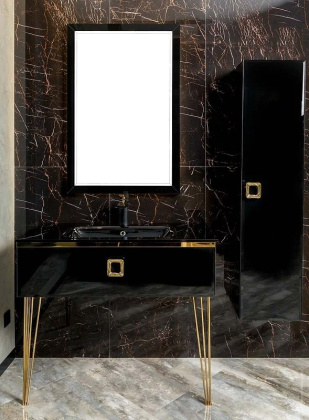 Пенал LUCIDO Глянцевый черный RAL9005 772-GB Boheme