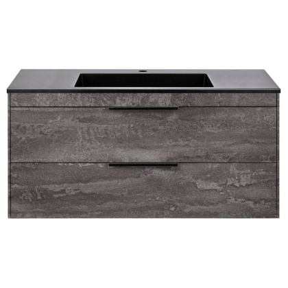 База под раковину Chiara 2D 1000 подвесная, 2 выкатных ящика soft-close, G.Stone