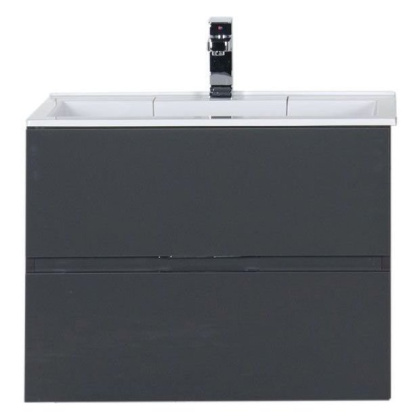 Тумба с раковиной Aquanet Алвита 70 серый антрацит