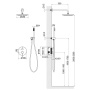 Душевая система Timo Saona SX-2369/16SM скрытого монтажа, белый матовый Душевая система Timo Saona SX-2369/16SM скрытого монтажа, белый матовый