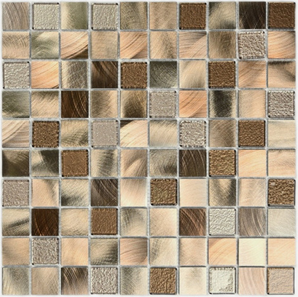 Стеклянная мозаика Bonaparte Titan Bronze 31,8х31,8 см