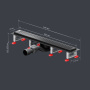 W01SC-P11-060-01BM MasterFlow Трап для душа линейный универс затвор Cut Gradient 60см цвет черн мат W01SC-P11-060-01BM MasterFlow Трап для душа линейный универс затвор Cut Gradient 60см цвет черн мат