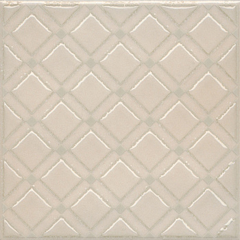 Декор Бахия 1 бежевый светлый глянцевый 9,8x9,8x0,7