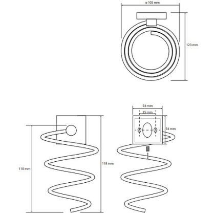 Держатель для фена Bemeta Beta 132117022 Хром, спиралевидный